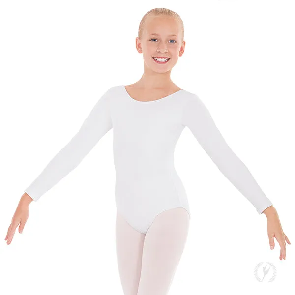 Eurotard Long Sleeve Cotton Leotard for Kids