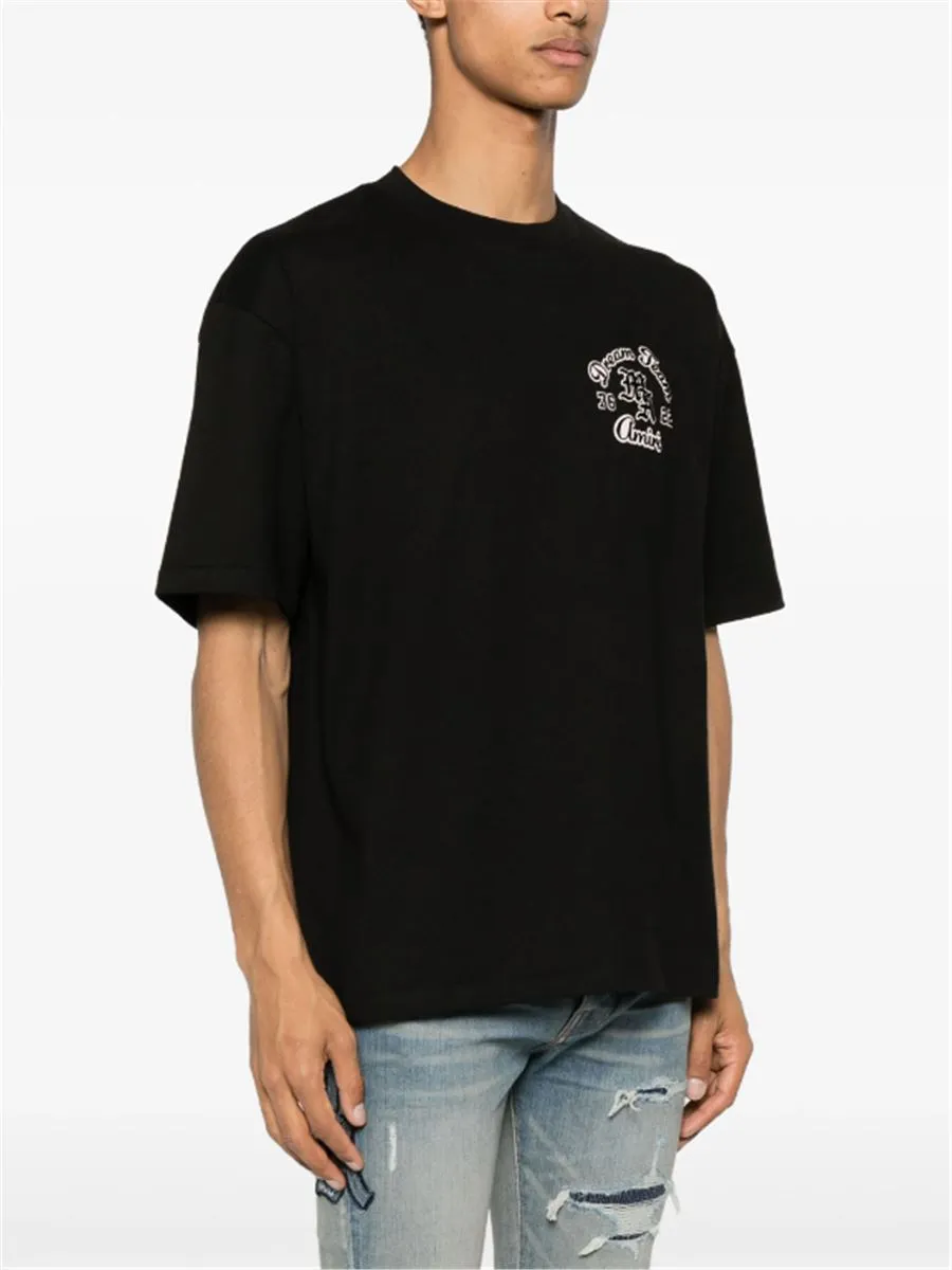 FLOCKED-LOGO COTTON T-SHIRT