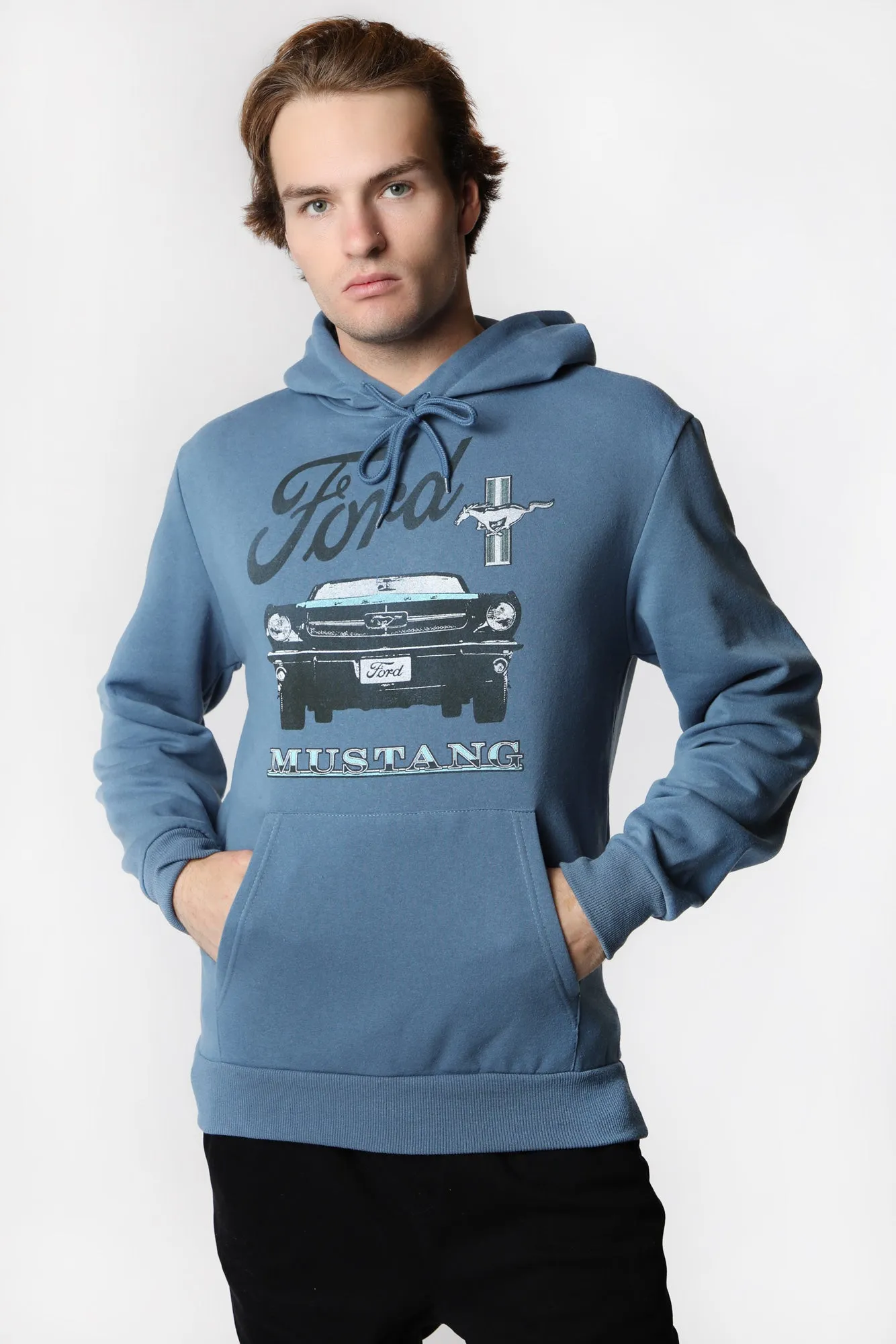 Ford Mustang Hooded Print Top Men