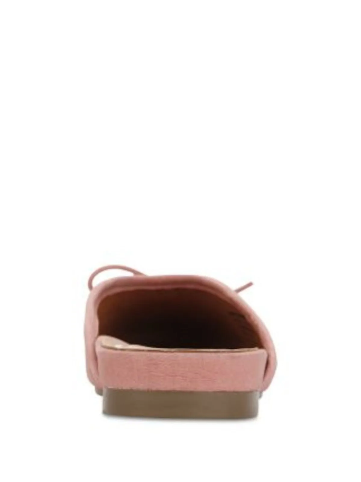 GENTLE SOULS KENNETH COLE Womens Pink Bow Accent Cushioned Eugene Round Toe Slip On Leather Mules M