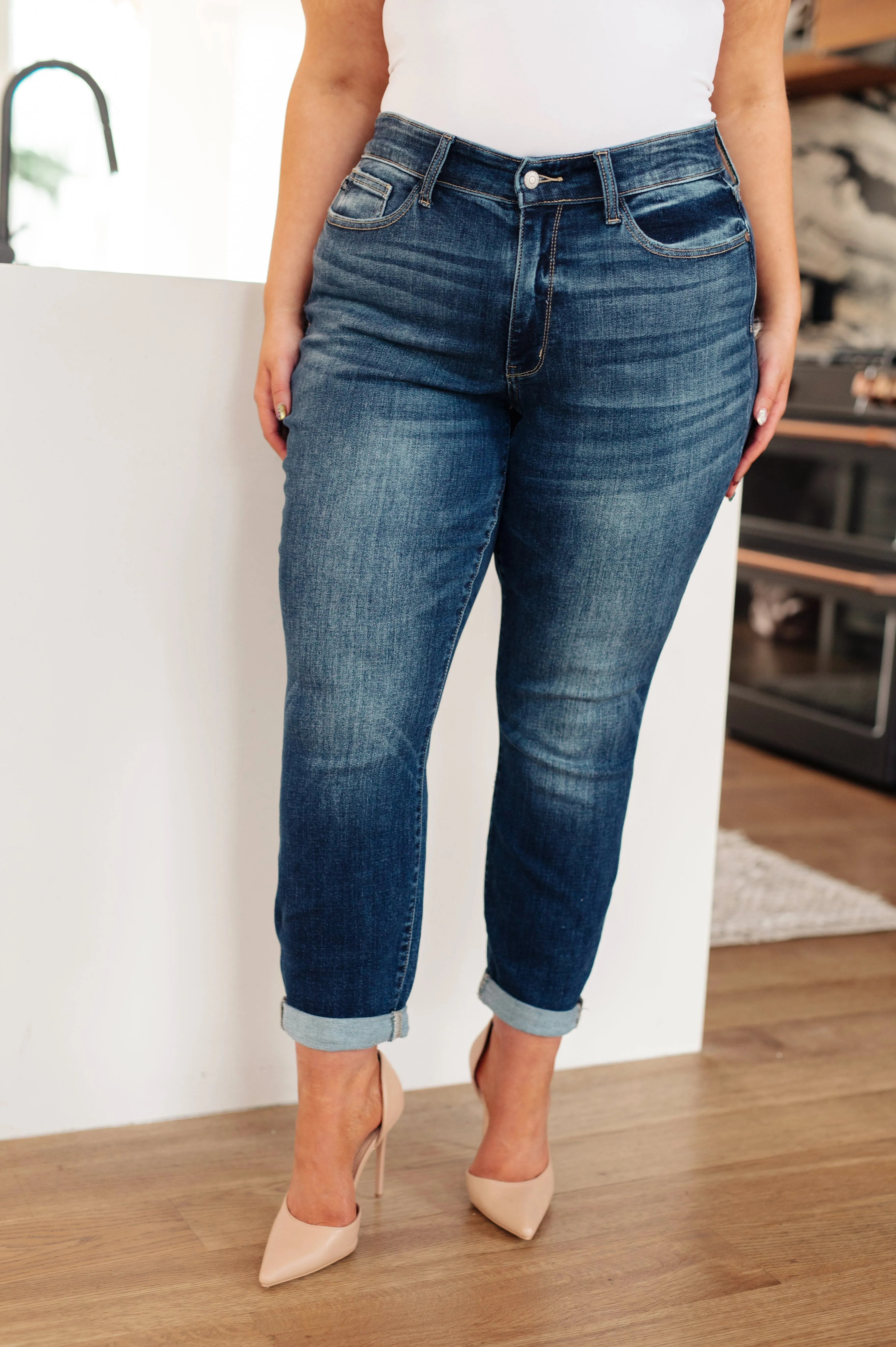 Google SEO result: Midrise Cuffed Boyfriend Jeans London