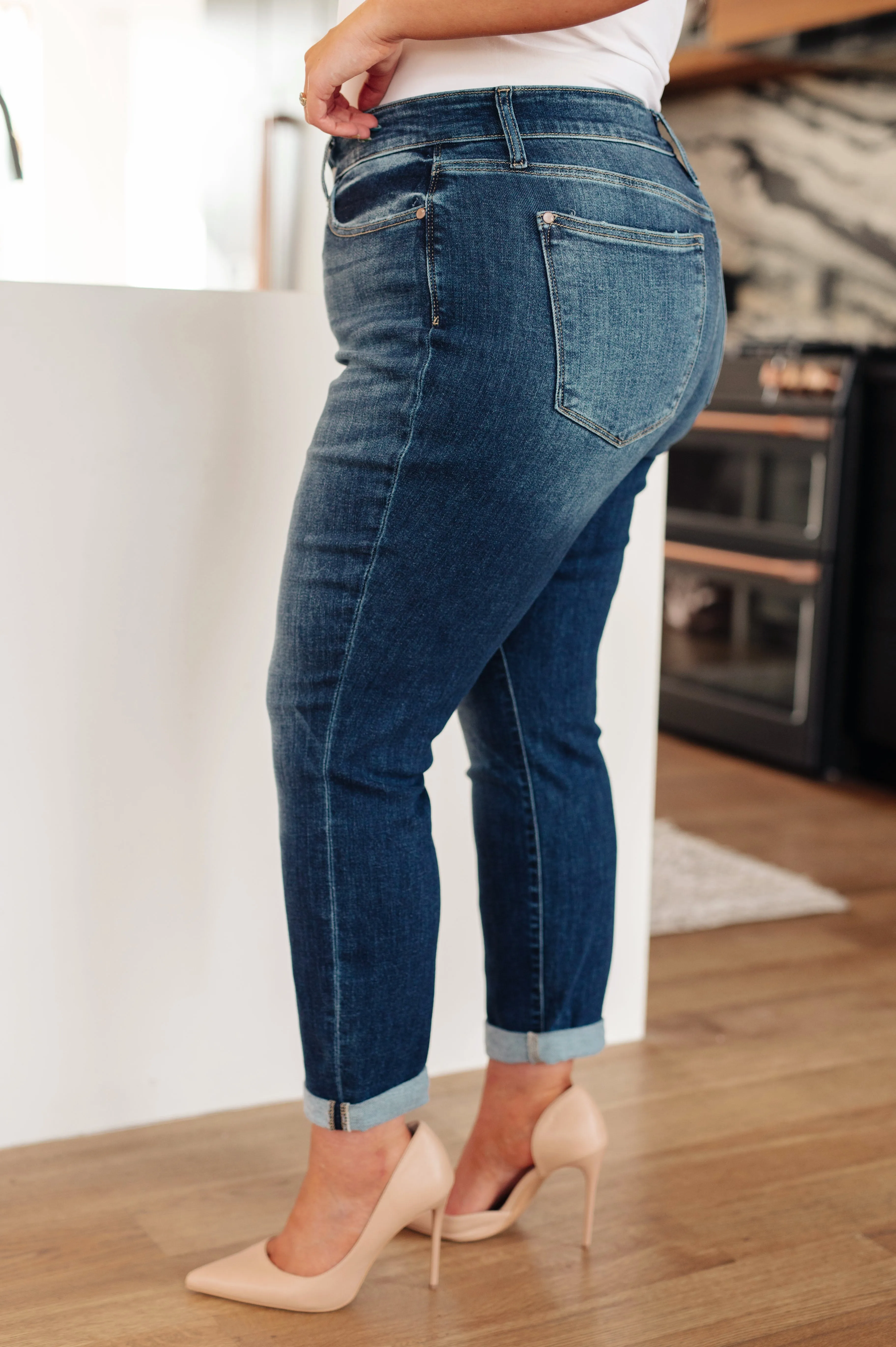 Google SEO result: Midrise Cuffed Boyfriend Jeans London