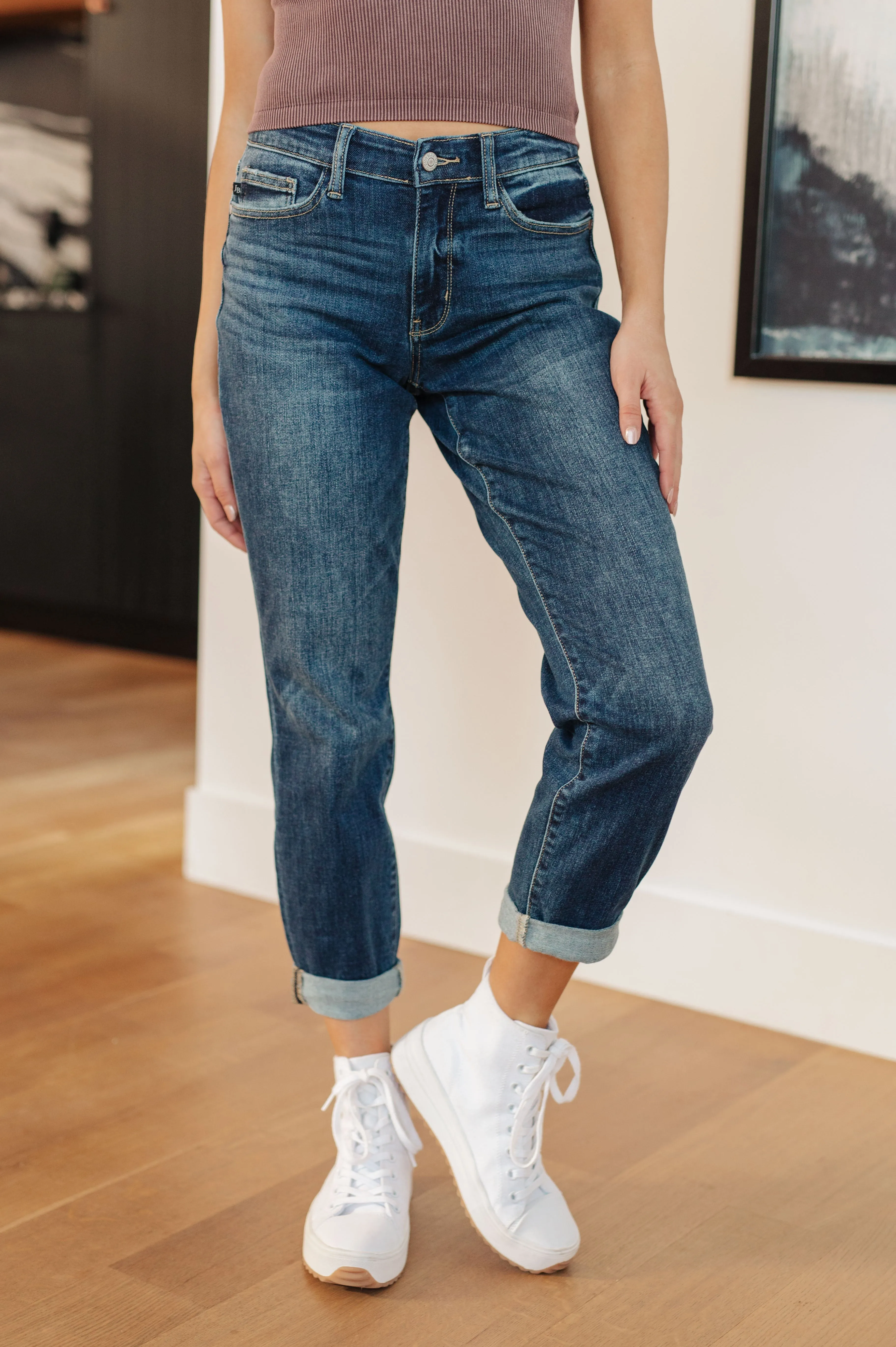 Google SEO result: Midrise Cuffed Boyfriend Jeans London