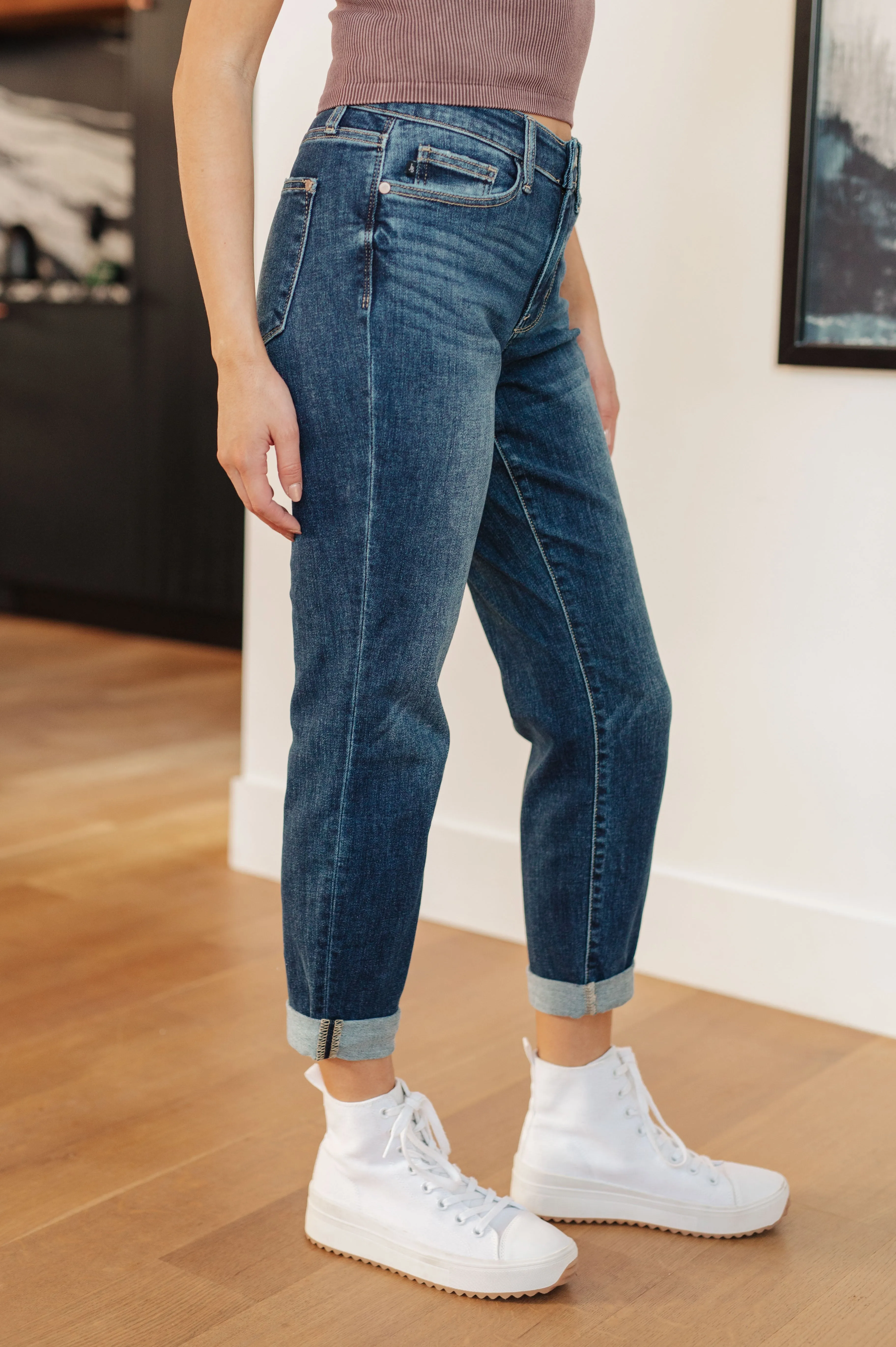 Google SEO result: Midrise Cuffed Boyfriend Jeans London