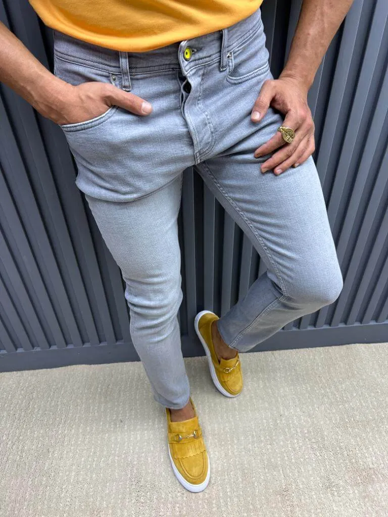 Grey Slim Fit Jeans