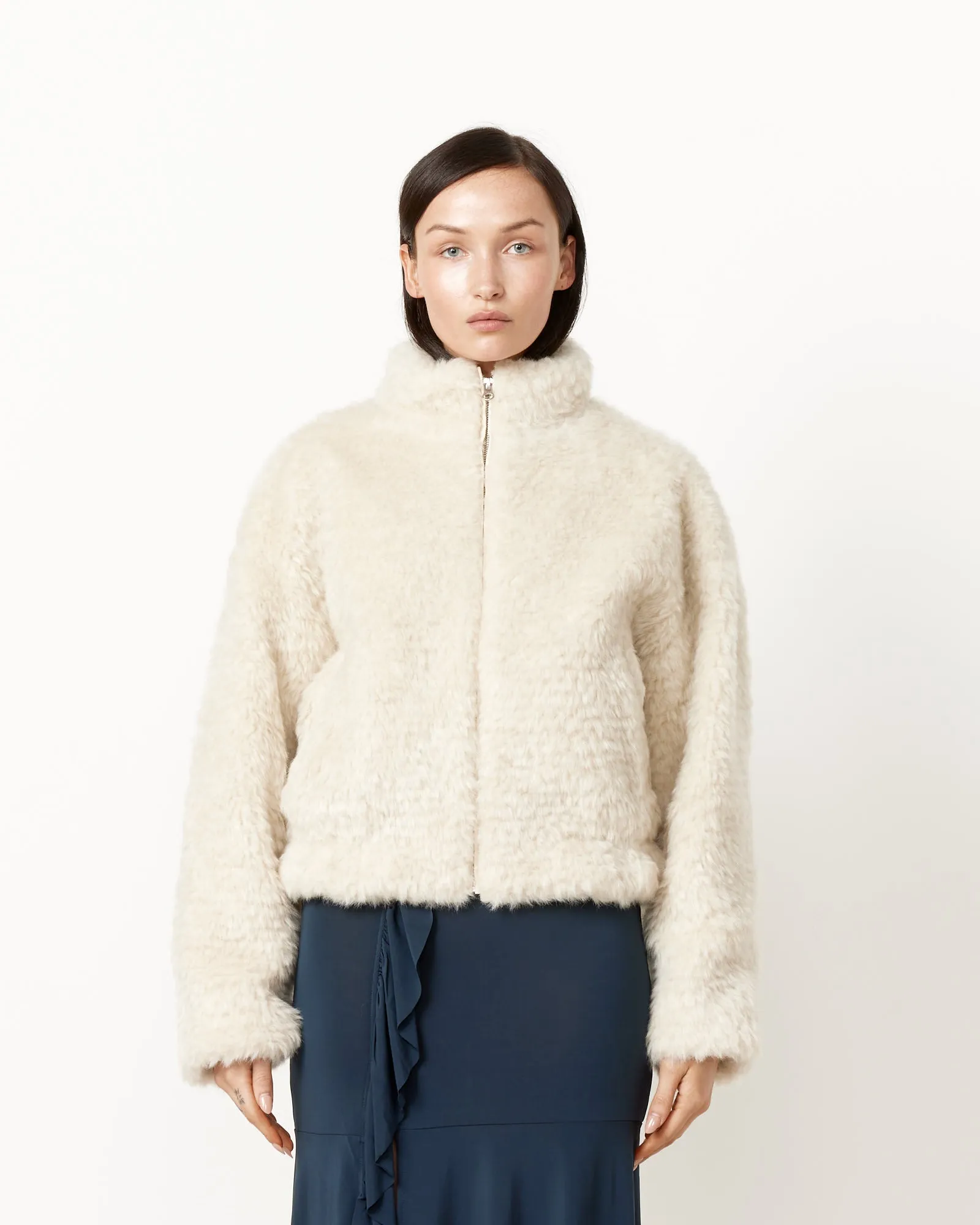 Hair Fur Bomber Jacket