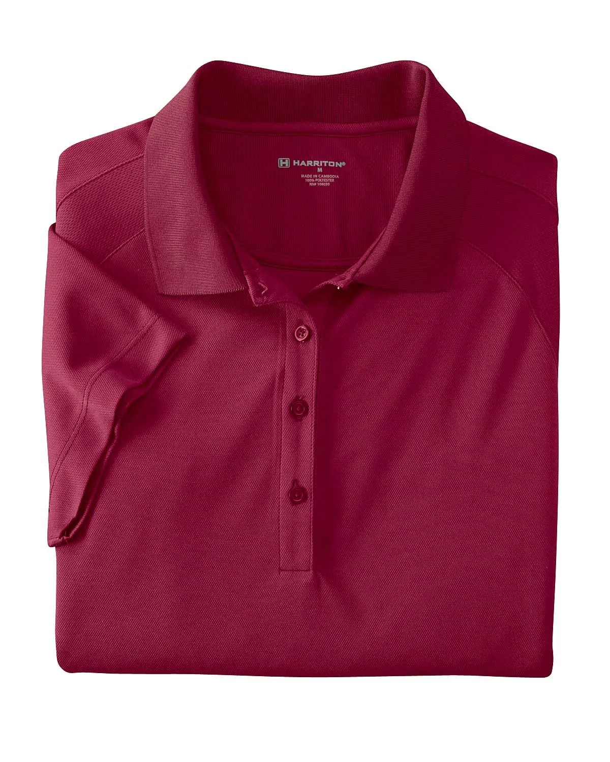 Harriton Ladies' 3.8 oz. Polytech Mesh Insert Polo