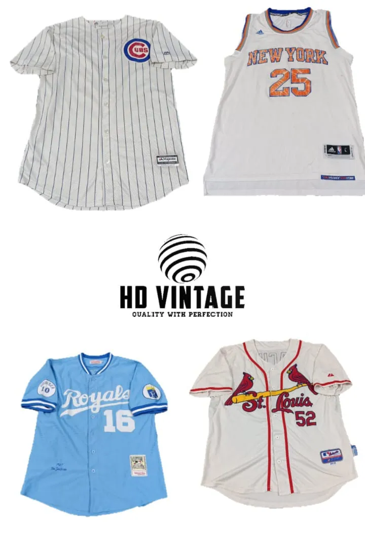 HD369 Vintage Baseball Jersey - 30 pcs