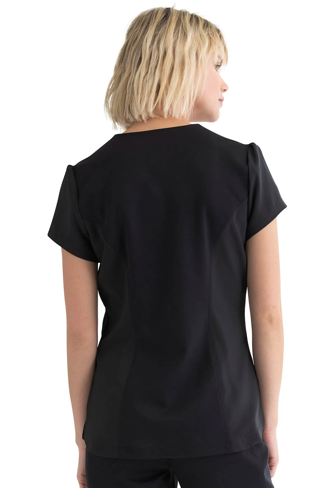 Heartsoul Zip Front V-Neck Top