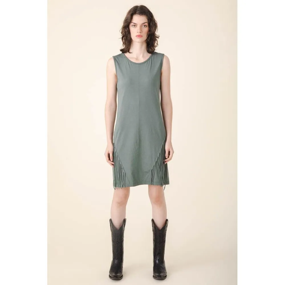 Heron Dress in Cool Green