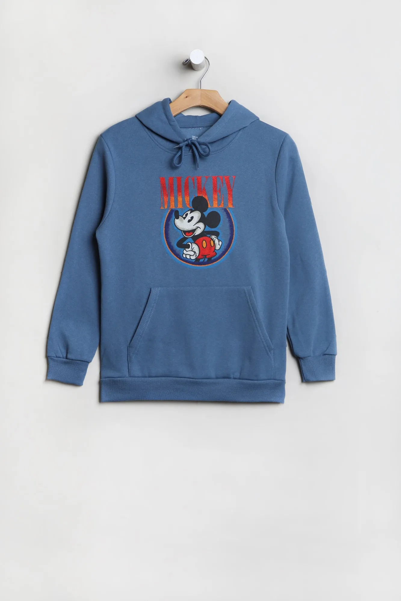 Hooded Mickey Mouse Print Junior Top