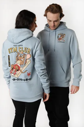 Hooded Print Gym Club Zoo York Unisex Top