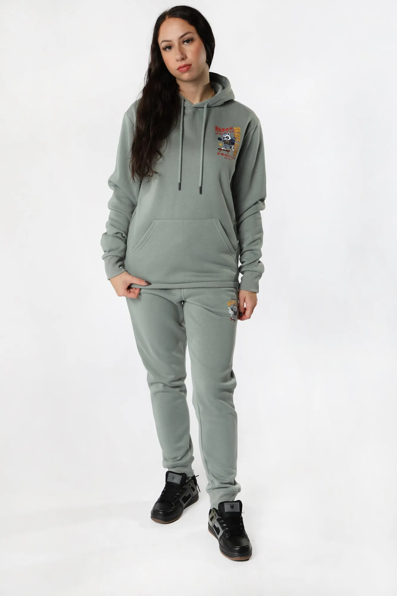 Hooded Print Skate Club Zoo York Unisex