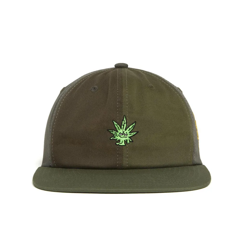 HUF EASY GREEN CONTRAST 6-PANEL HAT // MULTI