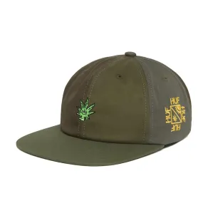 HUF EASY GREEN CONTRAST 6-PANEL HAT // MULTI