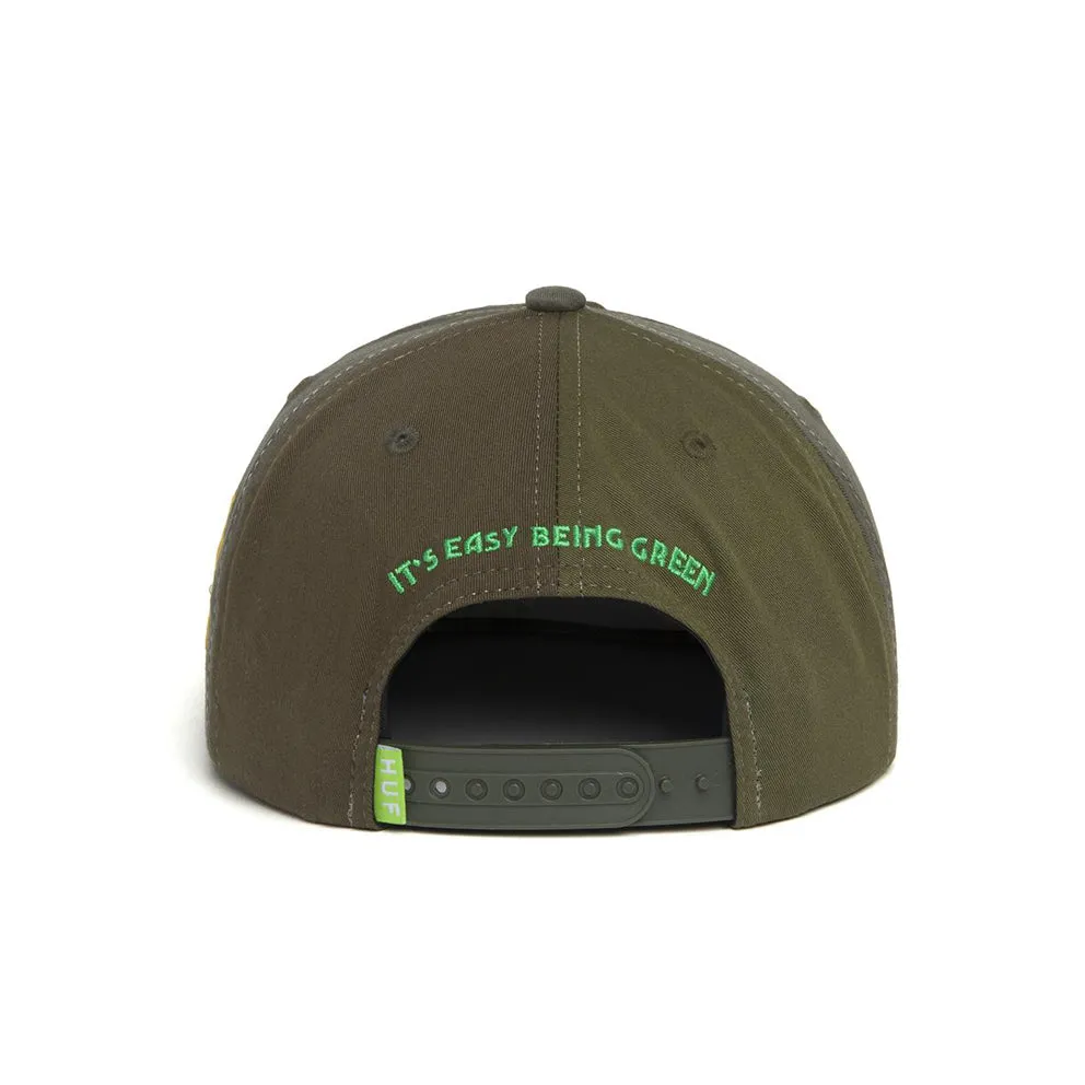 HUF EASY GREEN CONTRAST 6-PANEL HAT // MULTI