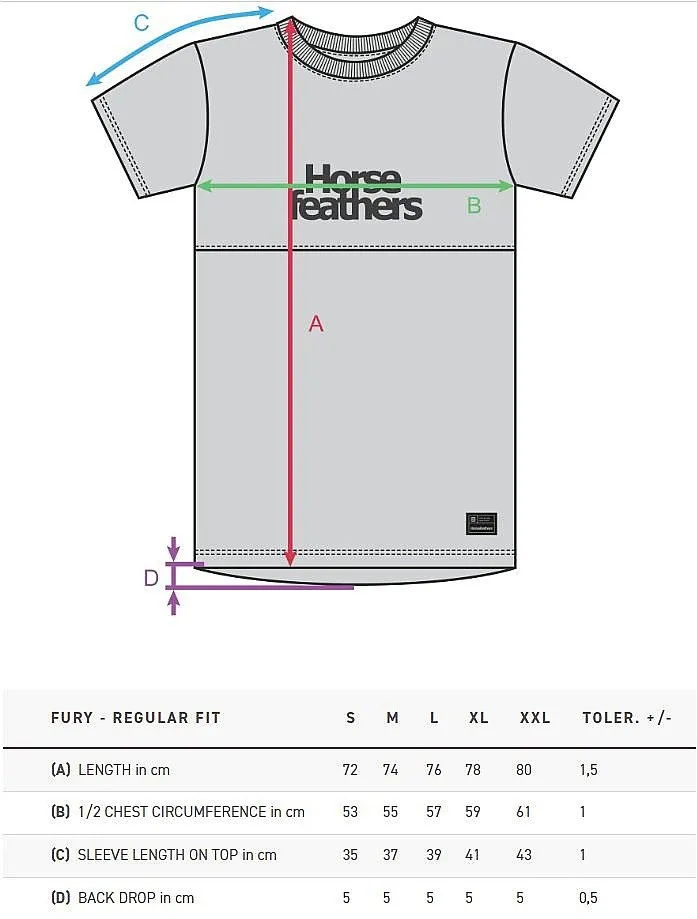 jersey Horsefeathers Fury - Black/Gray - men´s