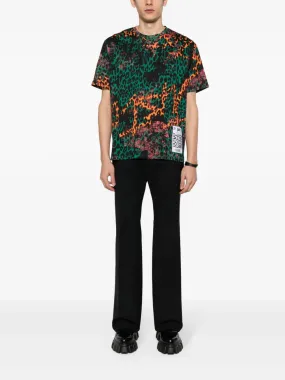 Just Cavalli 75Oah6R0 Js235 R Print T-Shirt Green