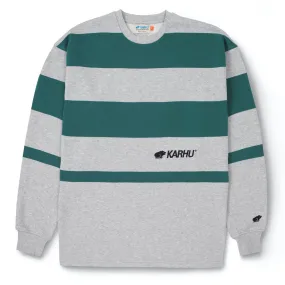 Karhu Uni Stripe Sweatshirt Heather Grey / June Bug