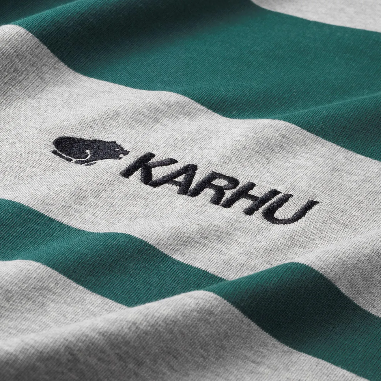 Karhu Uni Stripe Sweatshirt Heather Grey / June Bug