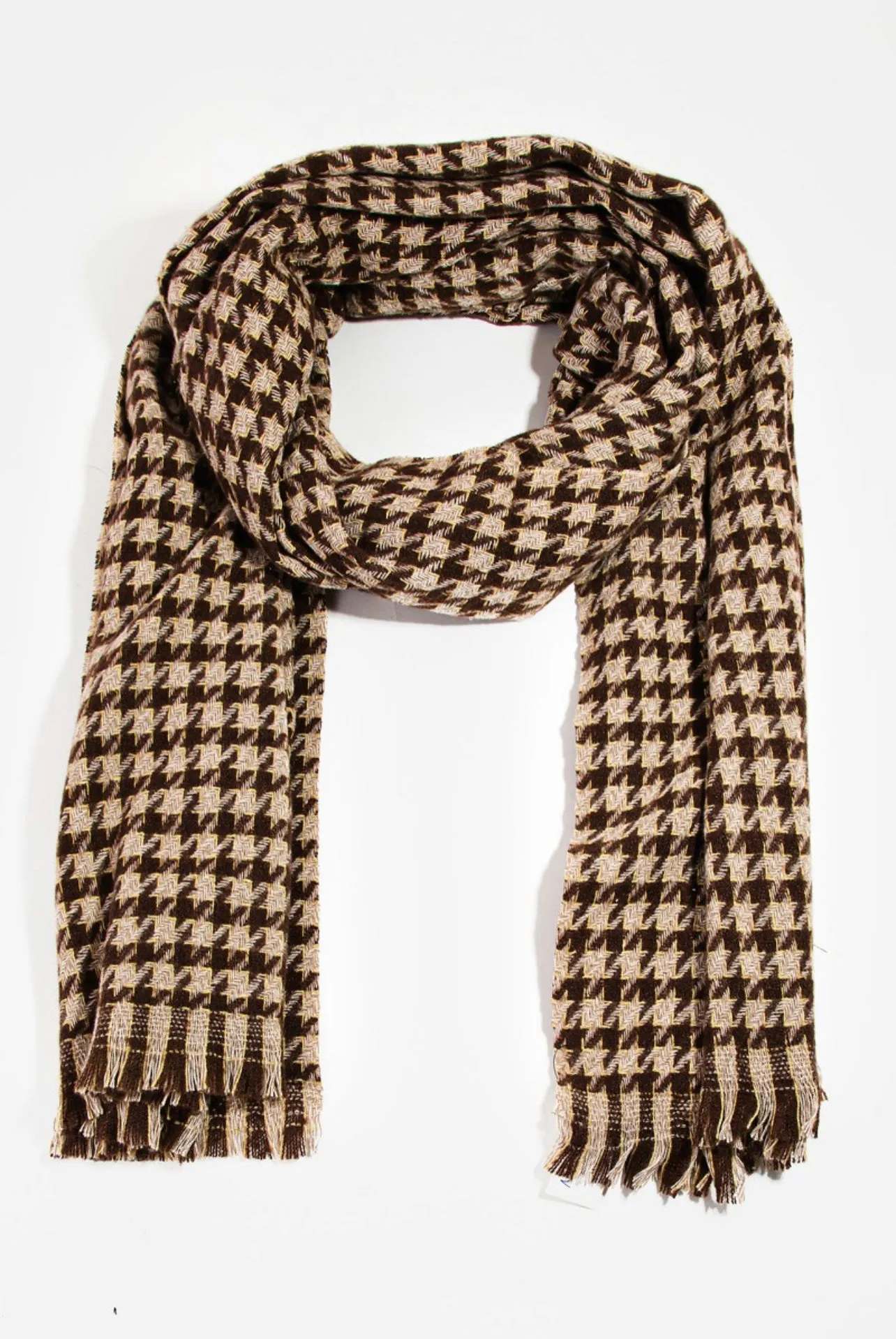 Kaylie Houndstooth Scarf - Shop Now!