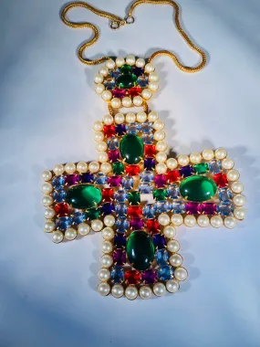 Kenneth Jay Lane 1960’s cross