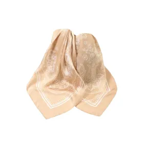 Khaki Satin Bandana Scarf - ETA 4/30