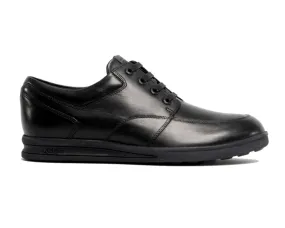 Kickers Black Leather Lace-Up Shoes