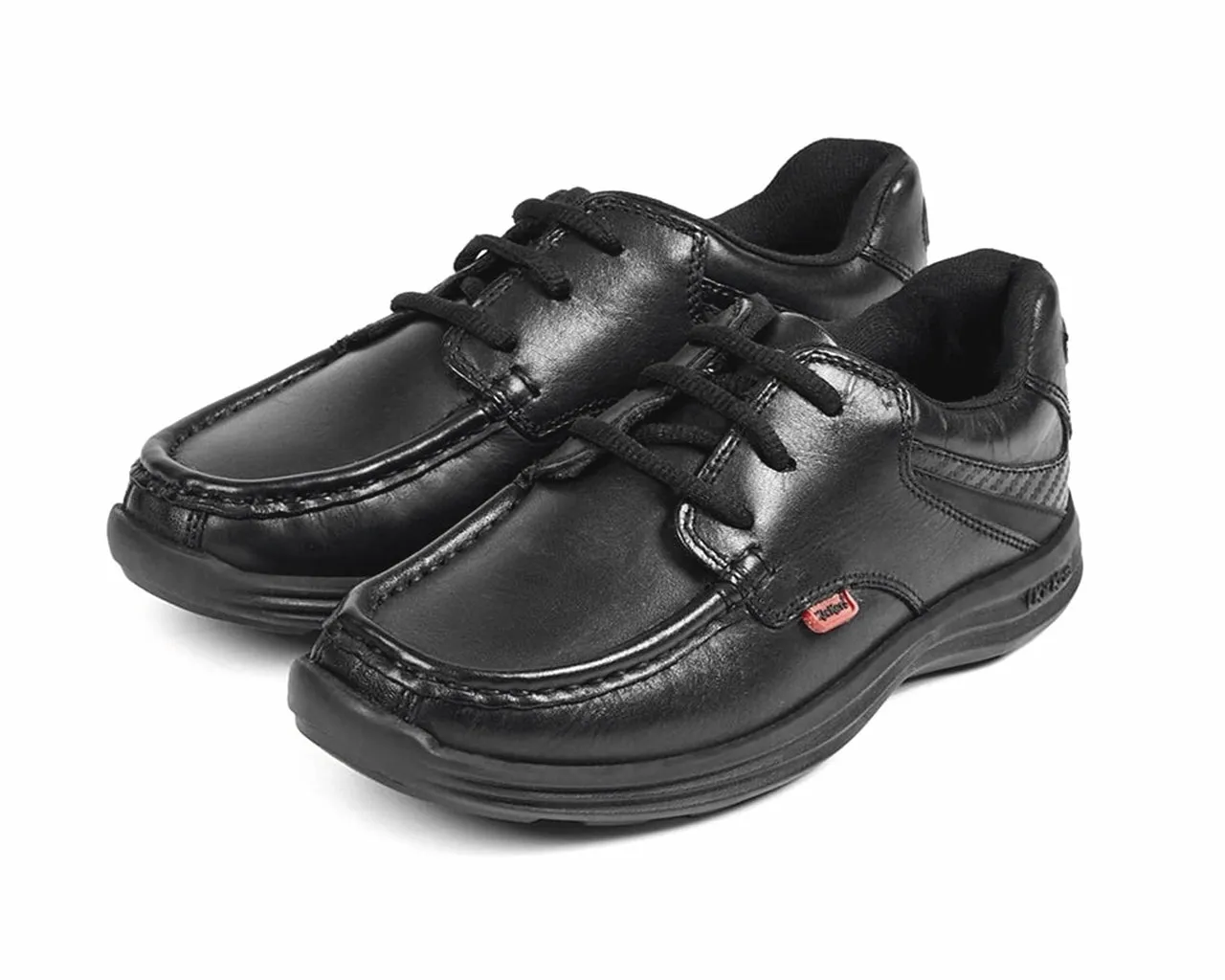 Kickers black leather shoes with laces, model YM 112820, for sale.