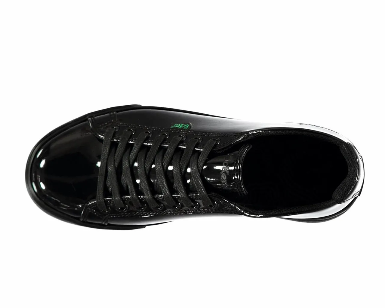 Kickers Black Patent Leather Shoes YF 115008 Lacer Tovni