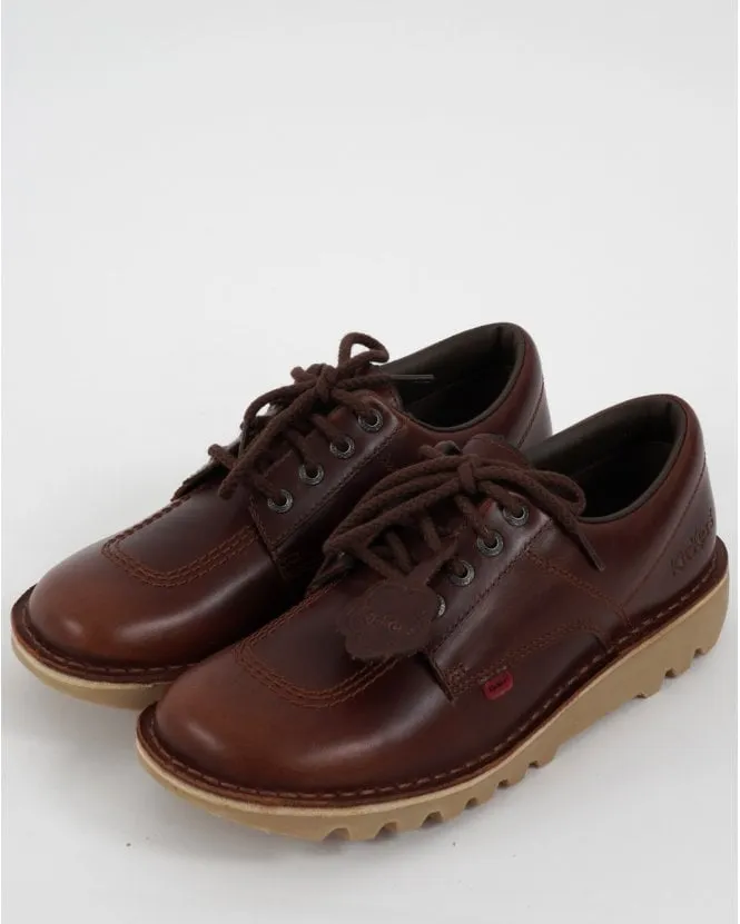 Kickers Kick Lo Dark Brown Leather