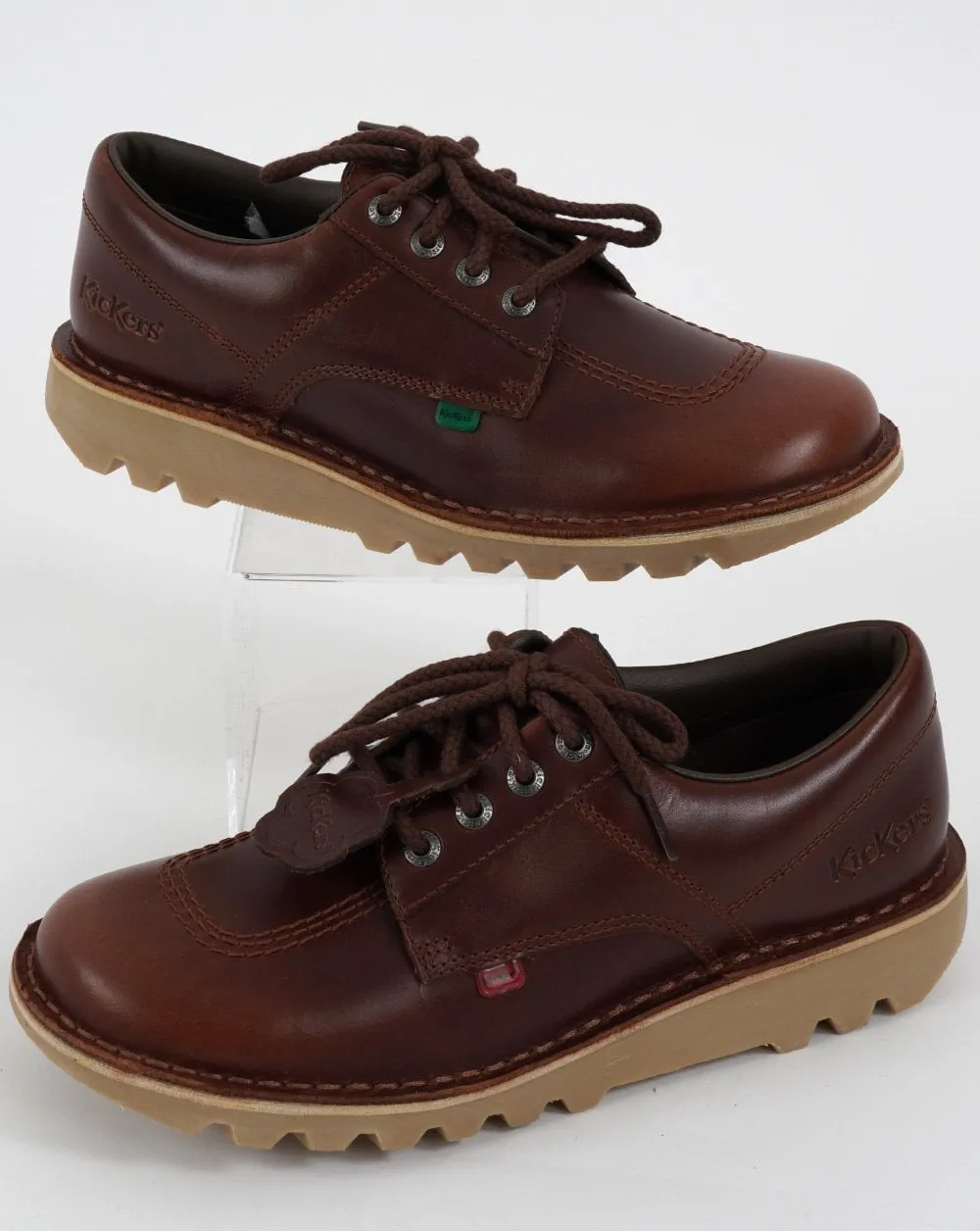 Kickers Kick Lo Dark Brown Leather