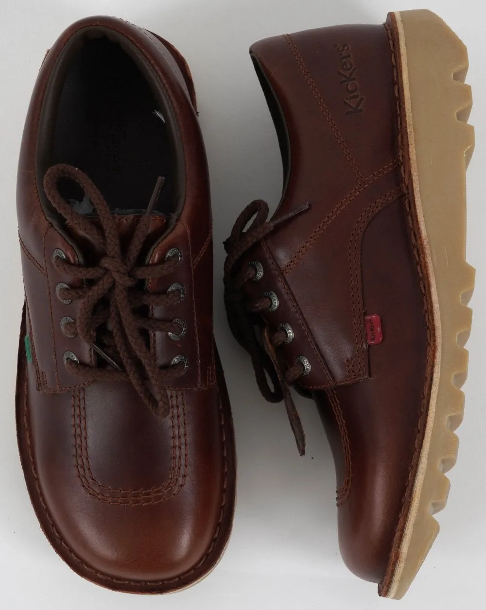 Kickers Kick Lo Dark Brown Leather