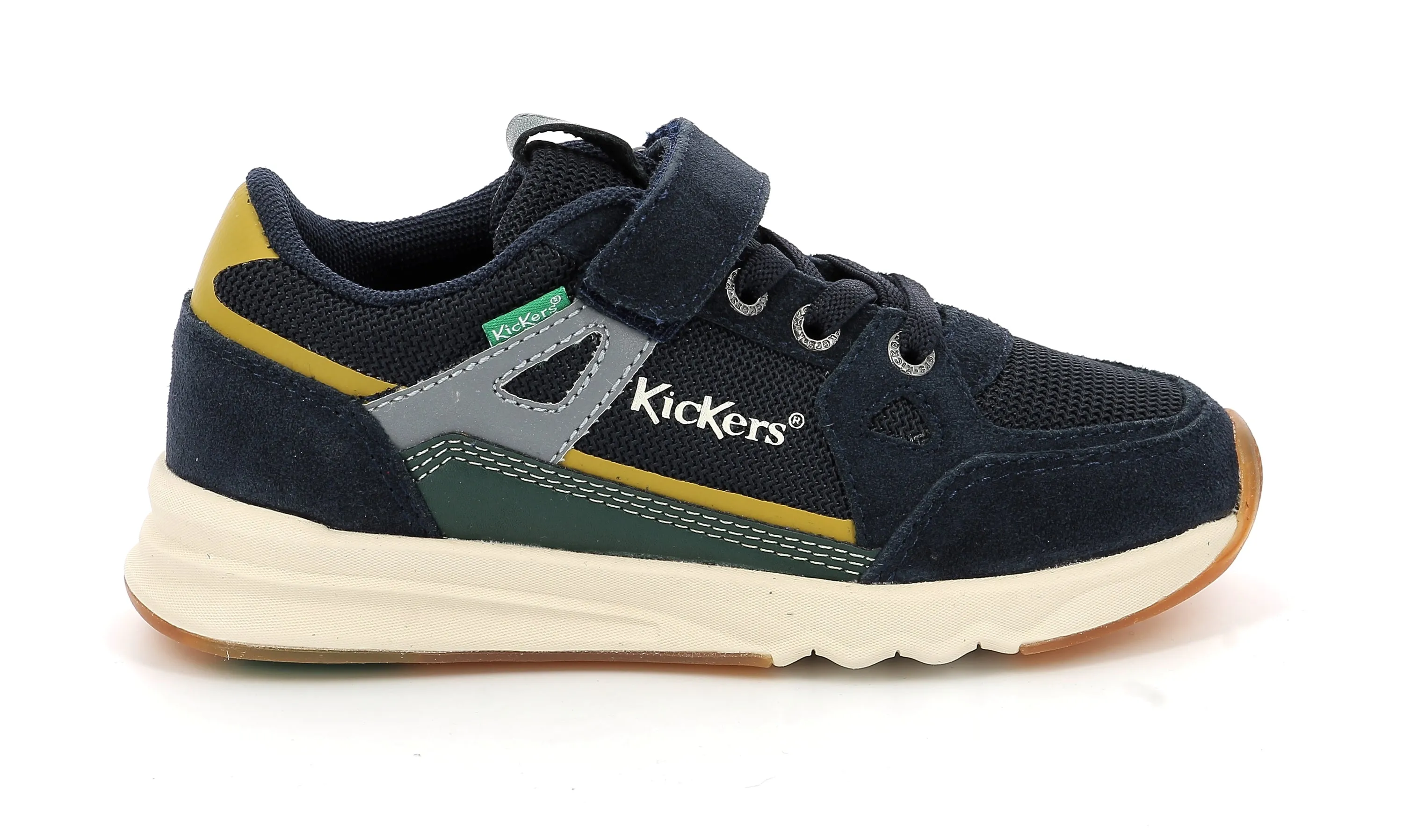 KICKERS KIFUJIN Bleu vert jaune Chaussures Basses  Sneakers