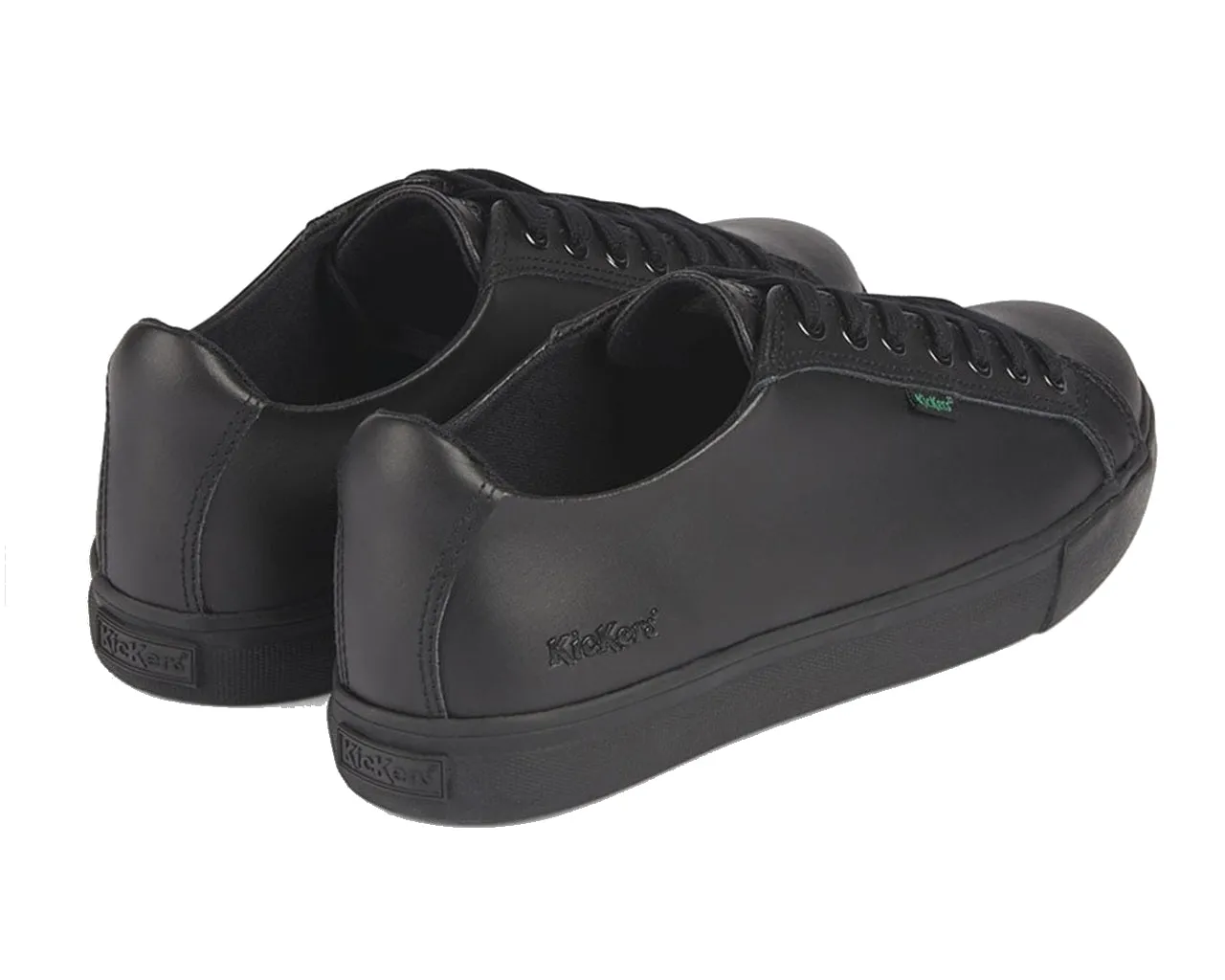 Kickers Lacer Leather Shoes - Black