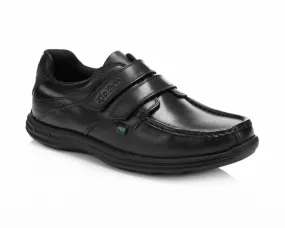 Kickers Strap Leather Shoes Black