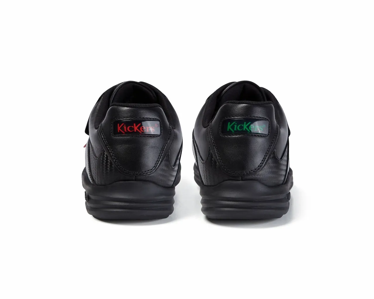 Kickers Strap Leather Shoes Black