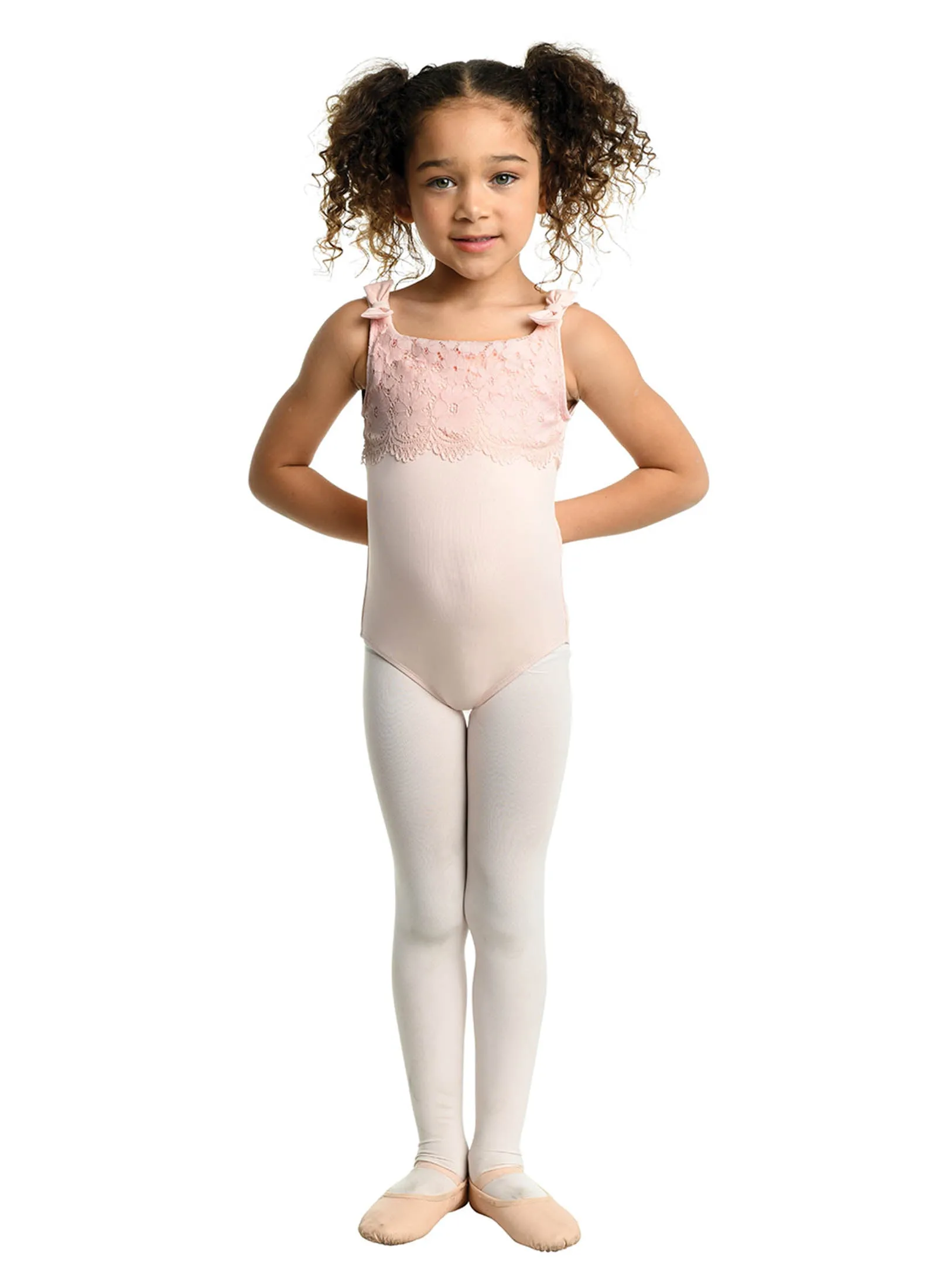 Kids Darline Scalloped Lace Tank Leotard