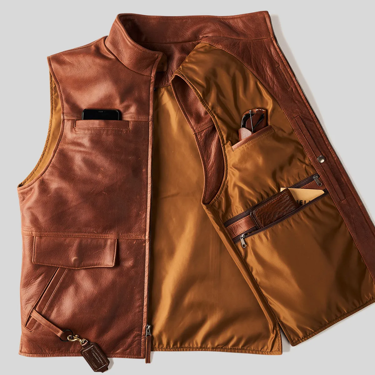 Kodiak Travel Vest No. 690 (Mahogany)