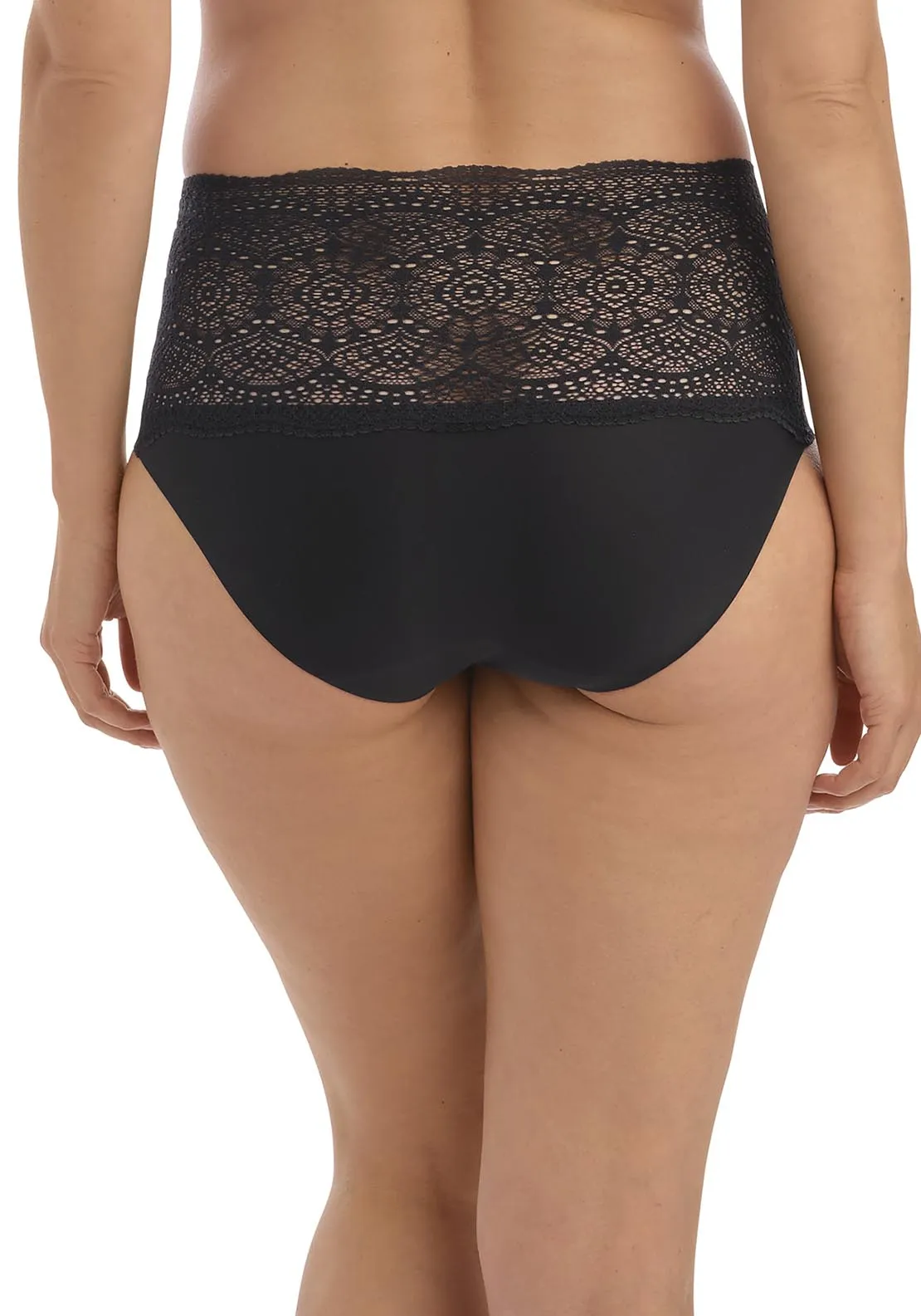 Lace Ease Invisible Stretch Full Briefs - Black