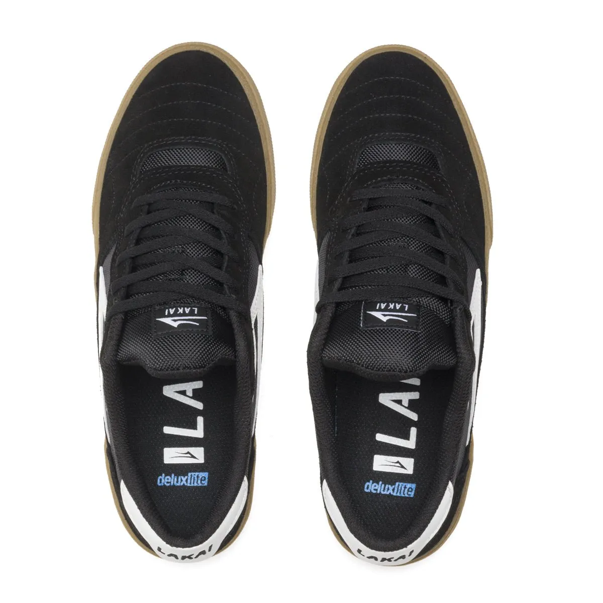 Lakai Cambridge Black Suede/Gum Sneakers