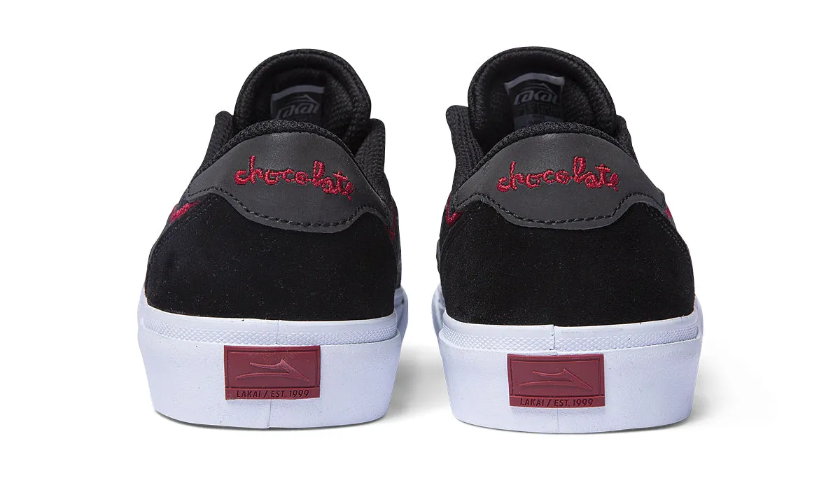 Lakai x Chocolate Flaco II Black/Red Suede