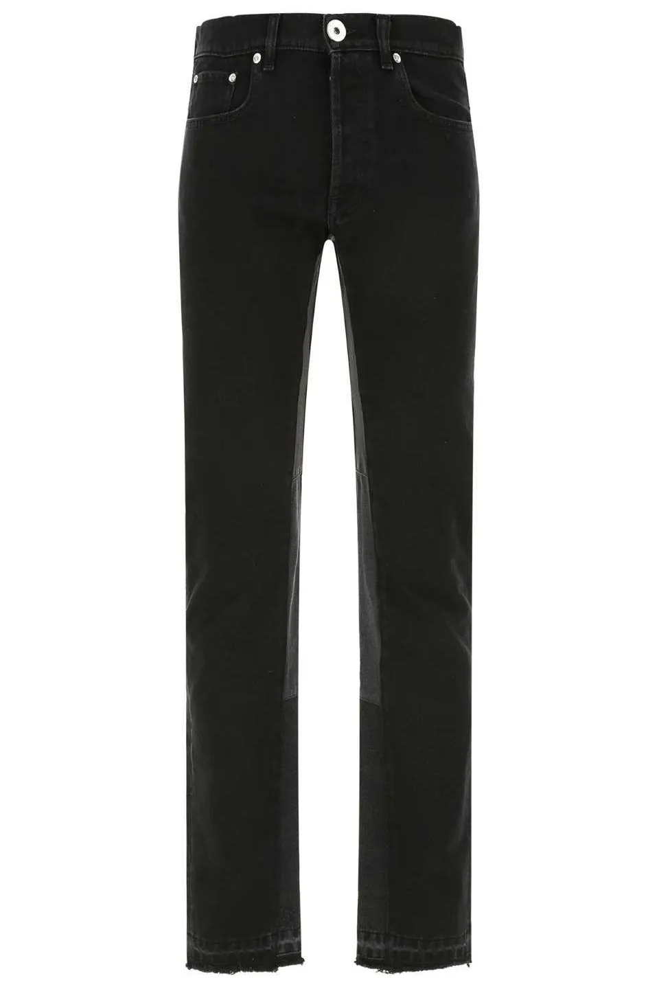 Lanvin Logo Patch Panelled Jeans