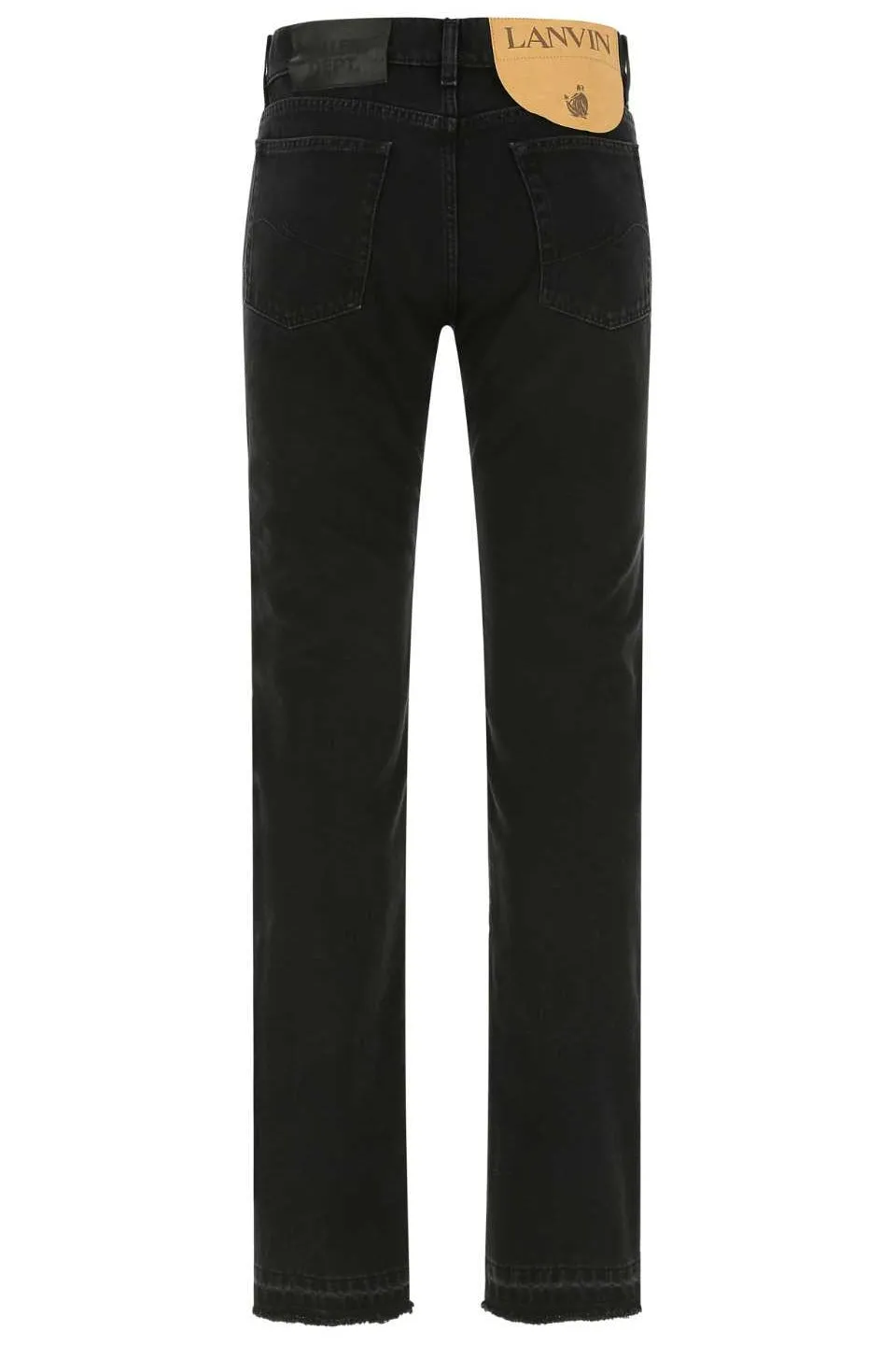 Lanvin Logo Patch Panelled Jeans