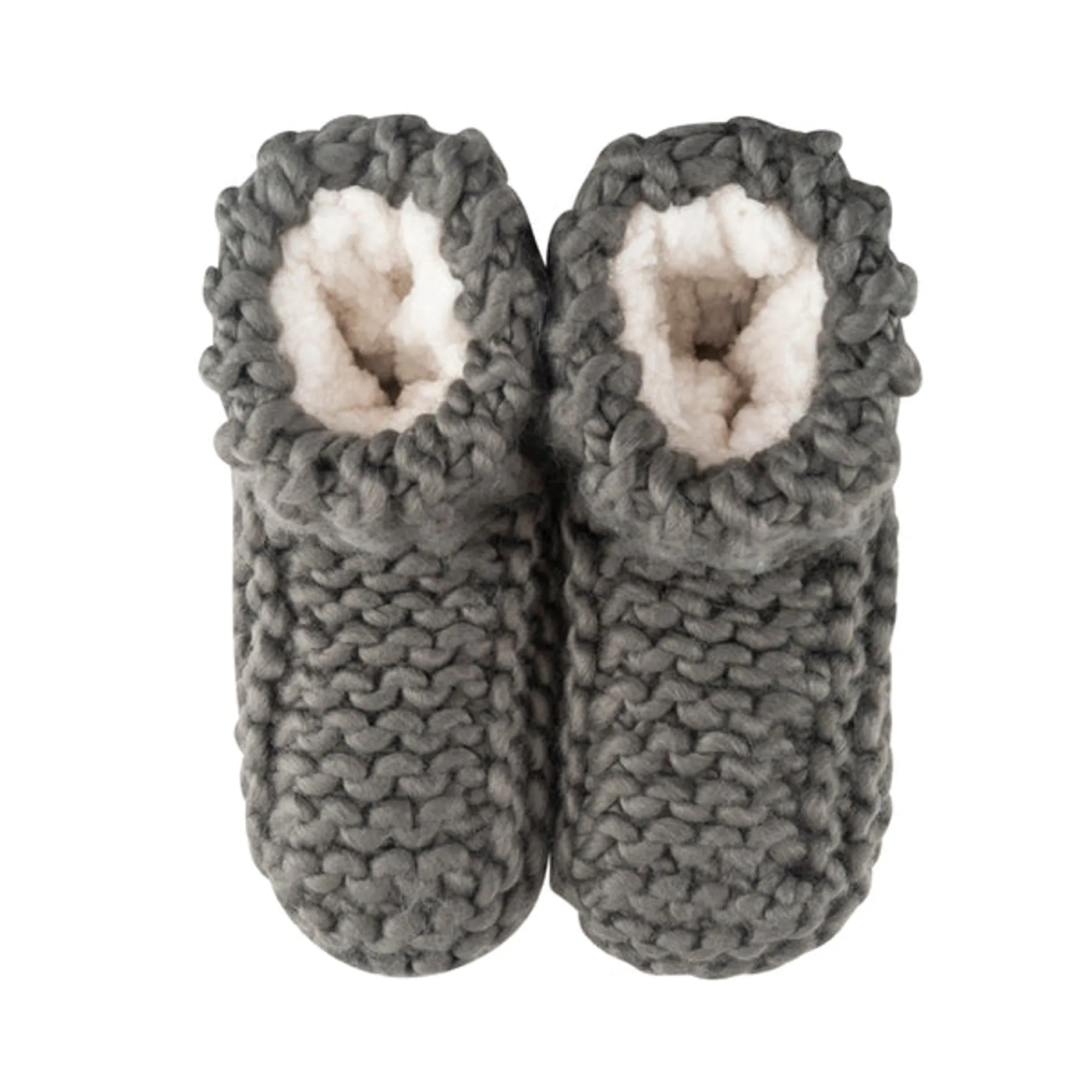 LEMON Cabin Cuffed Knit Slippers