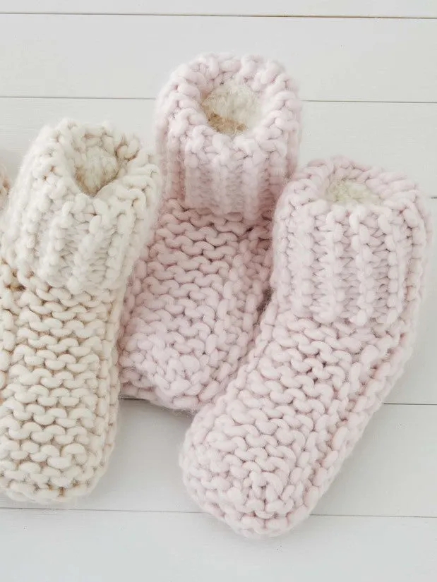 LEMON Cabin Cuffed Knit Slippers