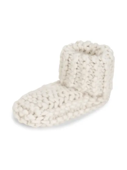 LEMON Cabin Cuffed Knit Slippers