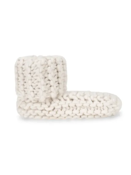 LEMON Cabin Cuffed Knit Slippers