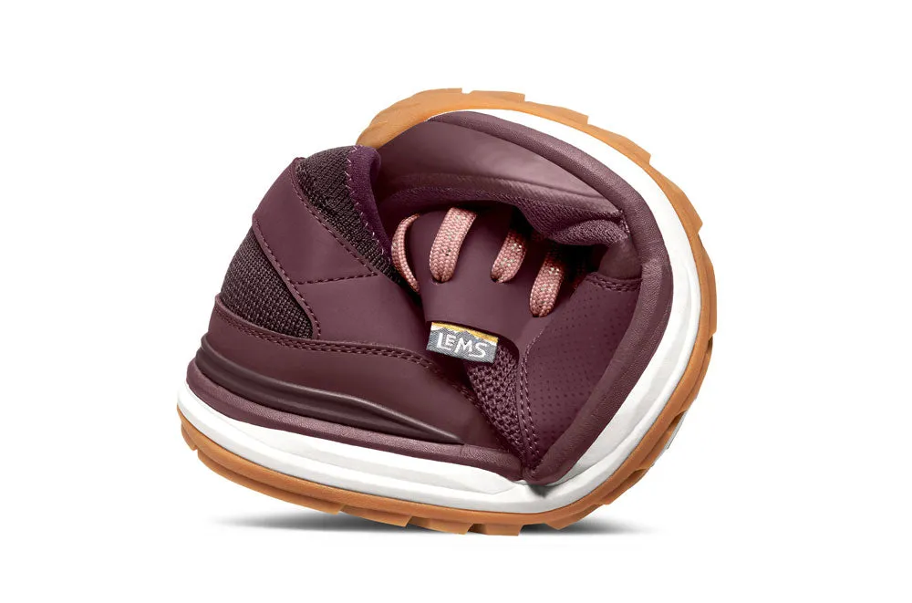 Lems women's shoes in Mesa color with rosewood accents