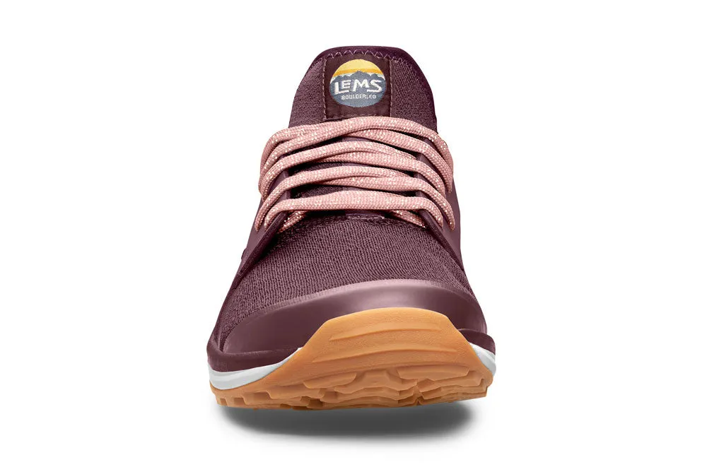 Lems women's shoes in Mesa color with rosewood accents